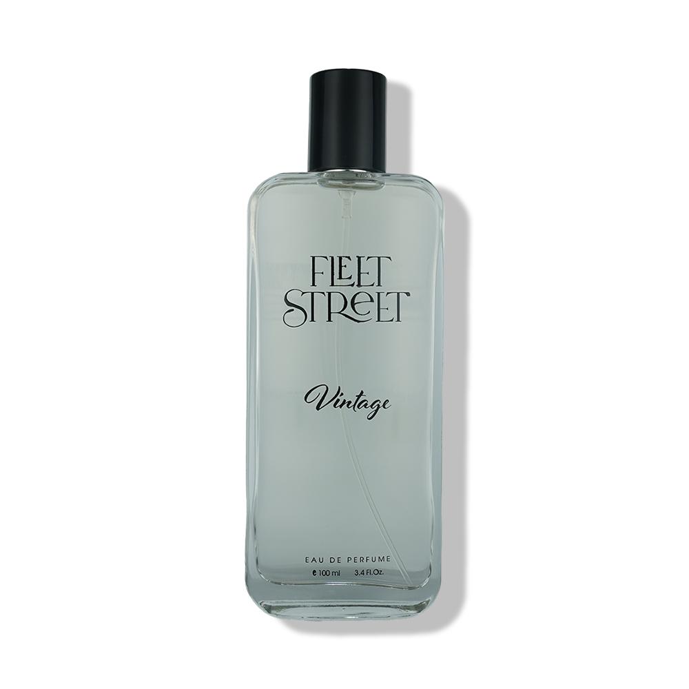 Fleet Street Vintage men's perfume opening with basil leaf and fruity notes, followed by a warm and woody fragrance character